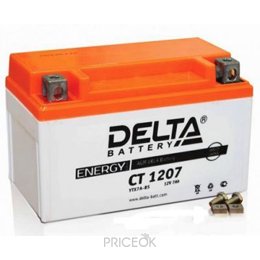 Аккумуляторную батарею Автомобильный аккумулятор DELTA CT 1207